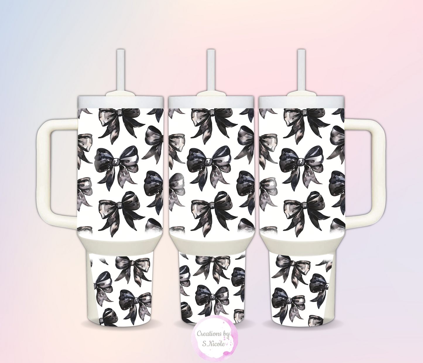 Black Bow 40oz Tumbler