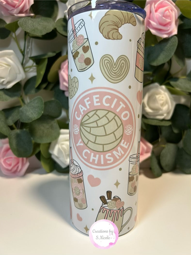 Cafecito y Chisme 20oz Tumbler