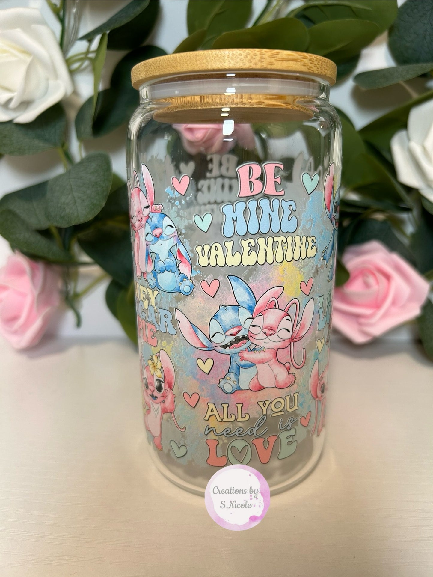 Blue & Pink Alien Valentine