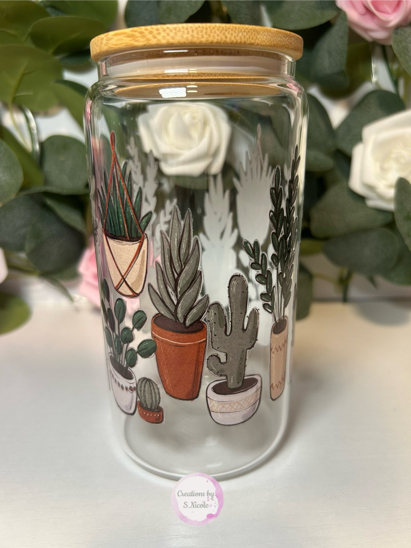 Plant Life Glass Can