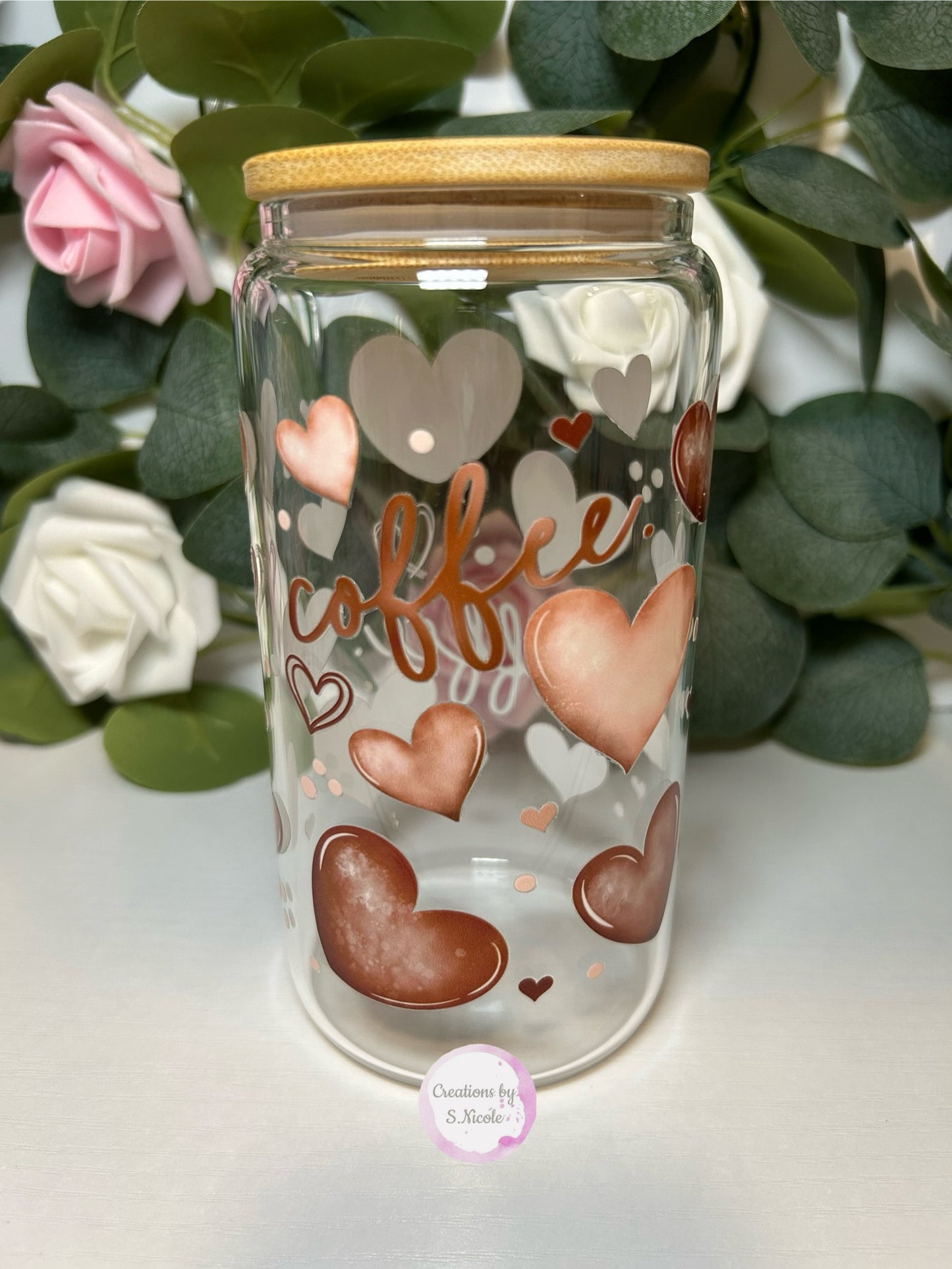 Coffee Love Glass Can