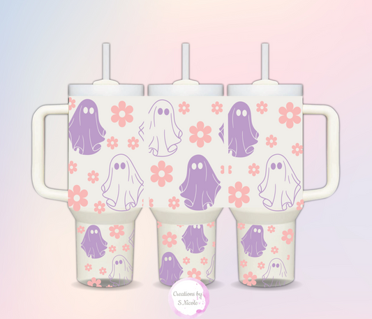 Cute Ghost 40oz Tumbler