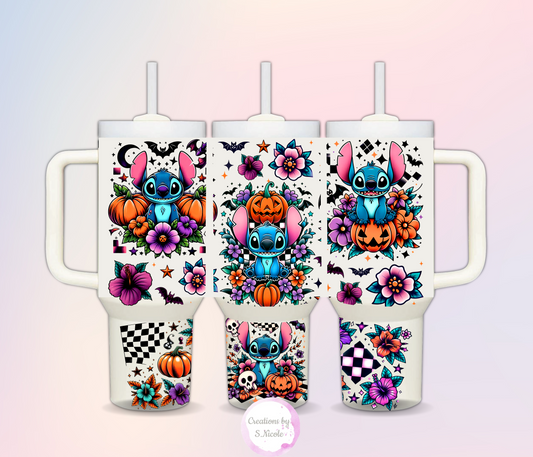 Spooky Blue Alien 40oz Tumbler