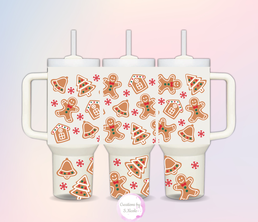 Gingerbread 40oz Tumbler