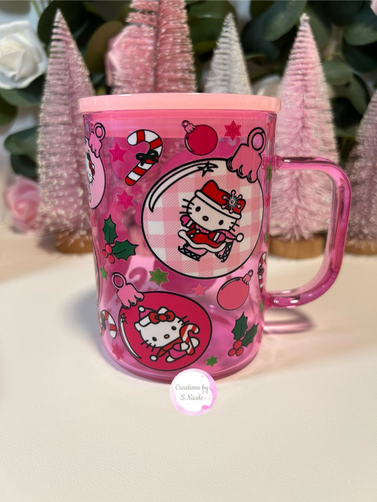 Pink HK Christmas Mug