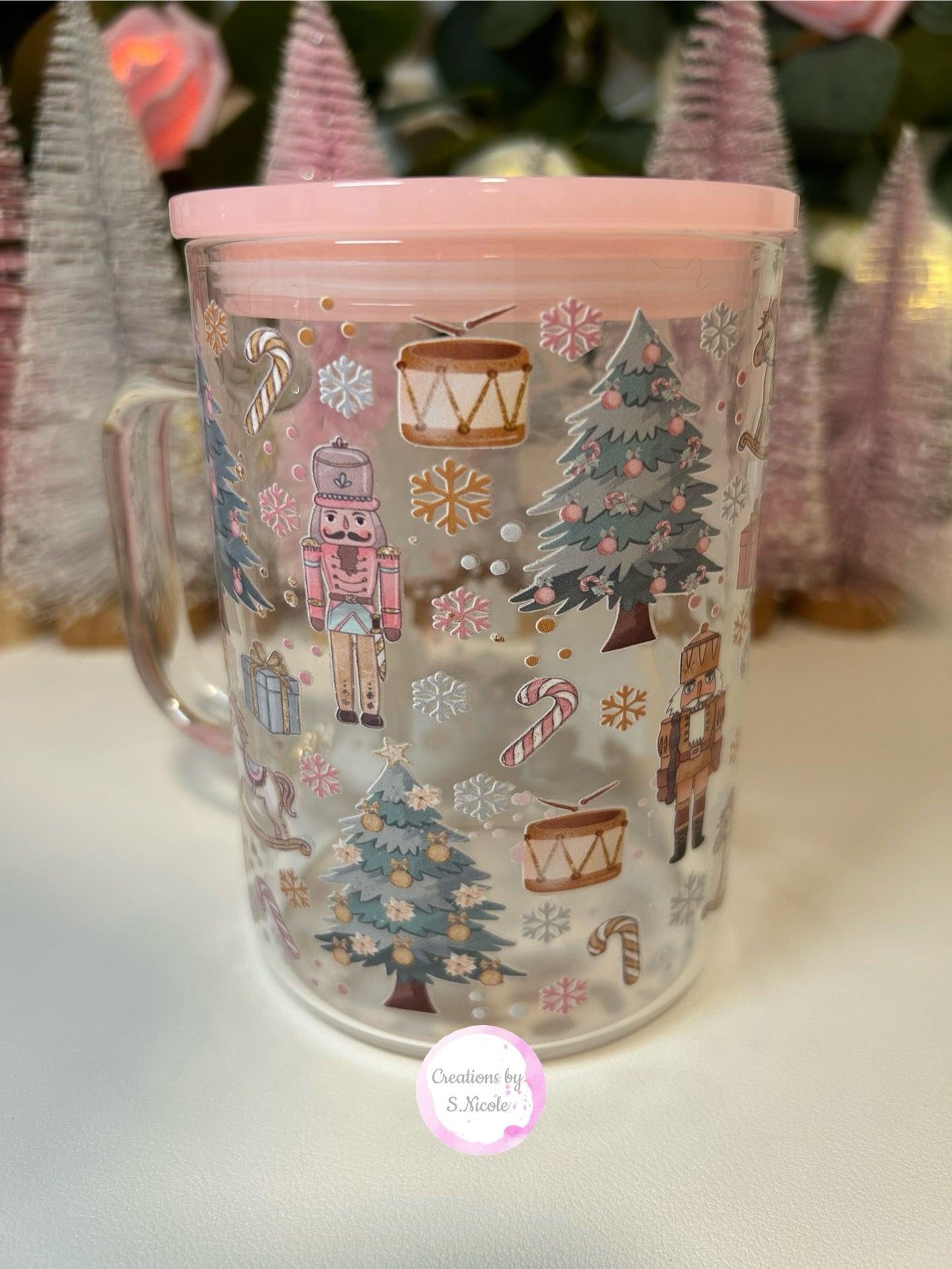 Pinkmas Glass Mug