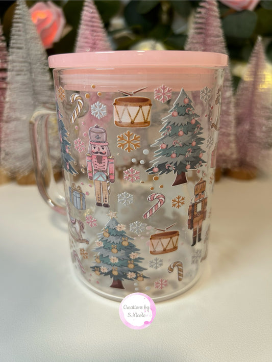 Pinkmas Glass Mug