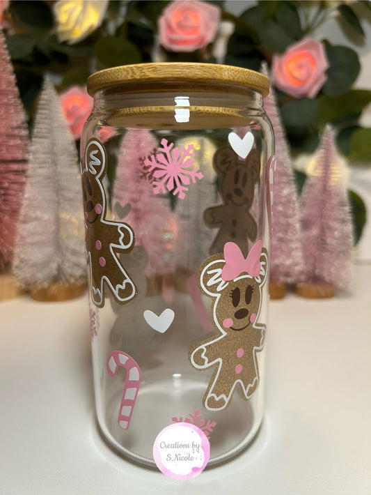 Pink Mickey Gingerbread Can