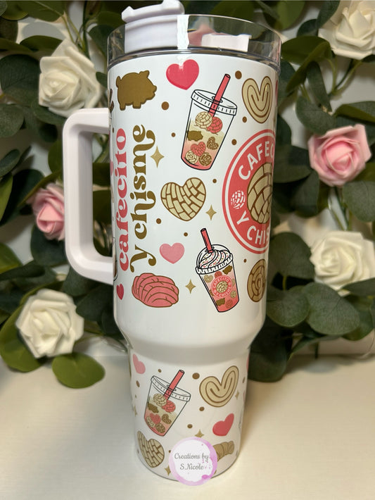 Cafecito y Chisme 40oz Tumbler