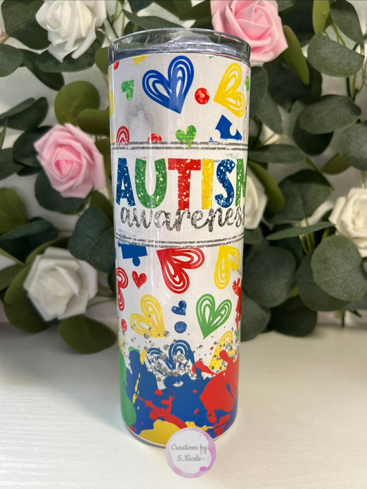 Autism Awareness Skinny Tumbler