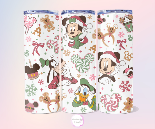 Mouse and Friends Christmas Tumbler