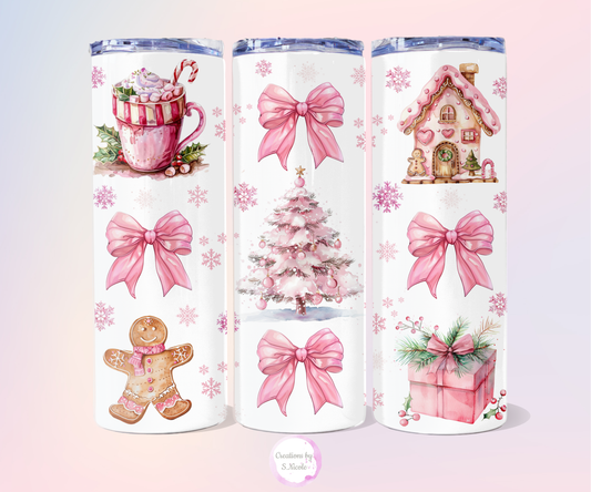 Pink Gingerbread Tumbler