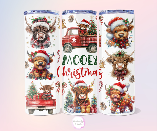 Christmas Cow Tumbler